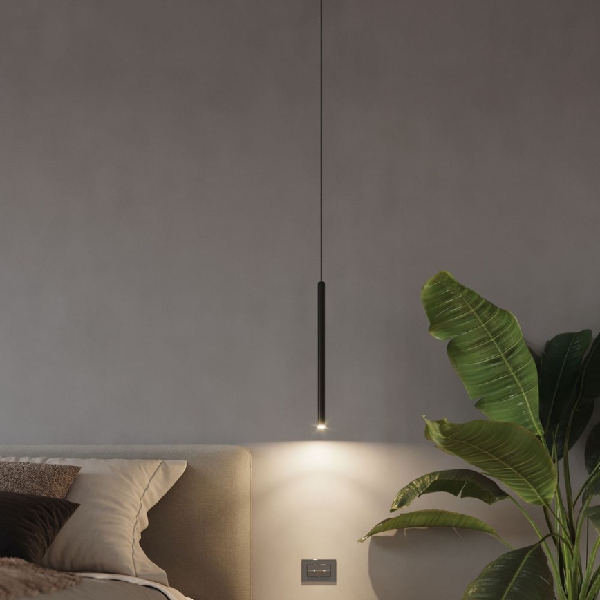 Luster na sajli PASTELO 1xG9/8W/230V crne boje