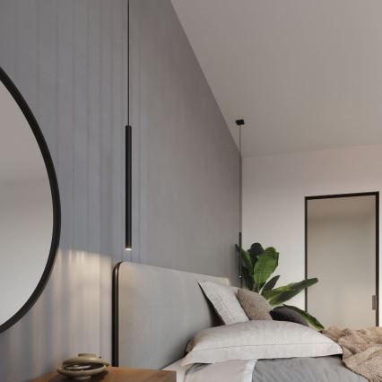 Luster na sajli PASTELO 1xG9/8W/230V crne boje