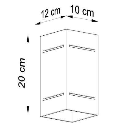 Zidna svetiljka BLOCCO 1xG9/40W/230V
