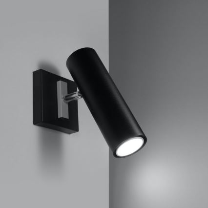 Zidno reflektorsko svetlo DIREZIONE 1xGU10/40W/230V crno