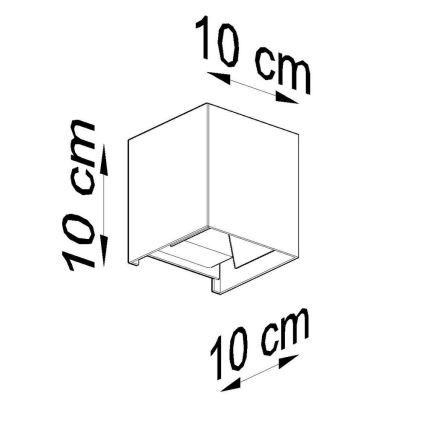 LED spoljašnje zidno svetlo LUCA LED/6W/230V IP54