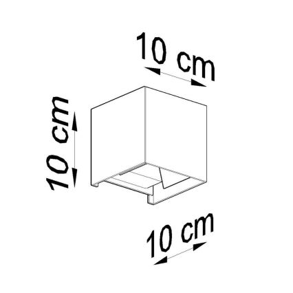 LED Spoljašnje zidno svetlo LUCA LED/6W/230V IP54