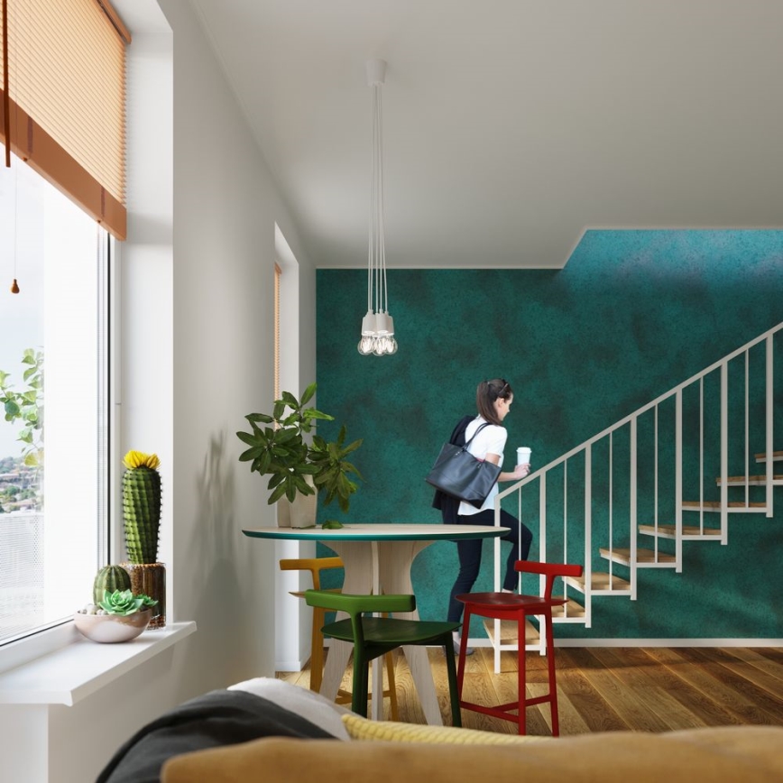 Luster na sajli DIEGO 3xE27/60W/230V