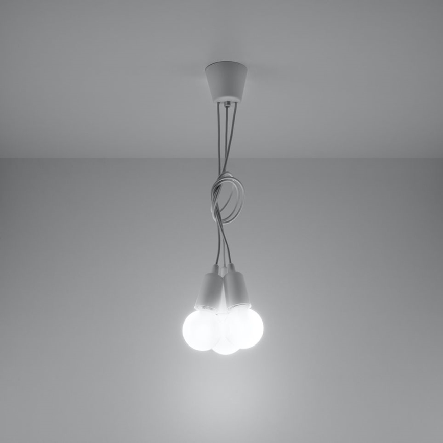 Luster na sajli DIEGO 3xE27/60W/230V