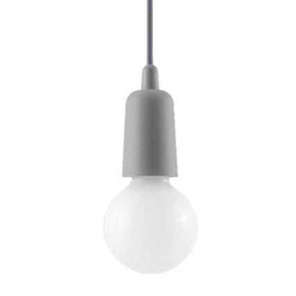 Luster na lanku DIEGO 1xE27/60W/230V siva