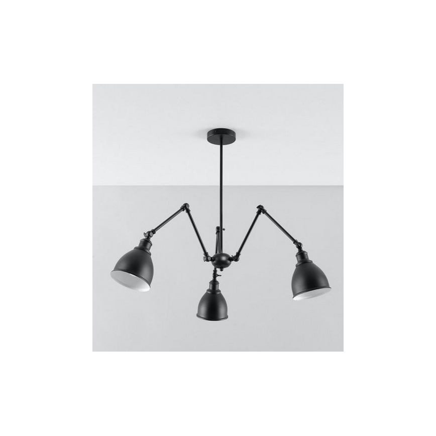 Luster na šipci STARK SHADE 3xE27/60W/230V