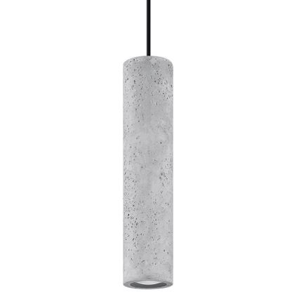 Luster na sajli LUVO 1xGU10/40W/230V beton/crna