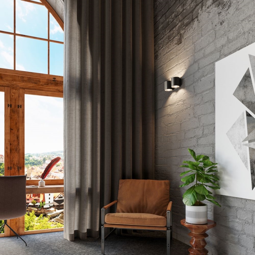 Zidna spot svetiljka ORBIS 2xG9/40W/230V crna