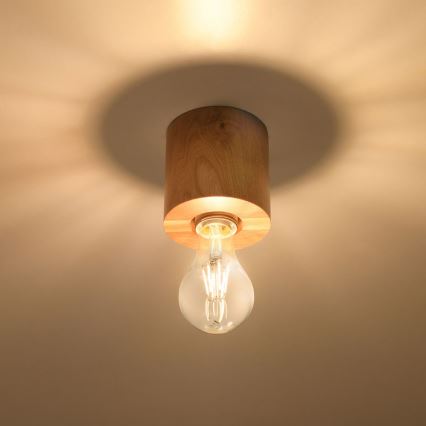 Stropna svetiljka SALGADO 1xE27/60W/230V bukva