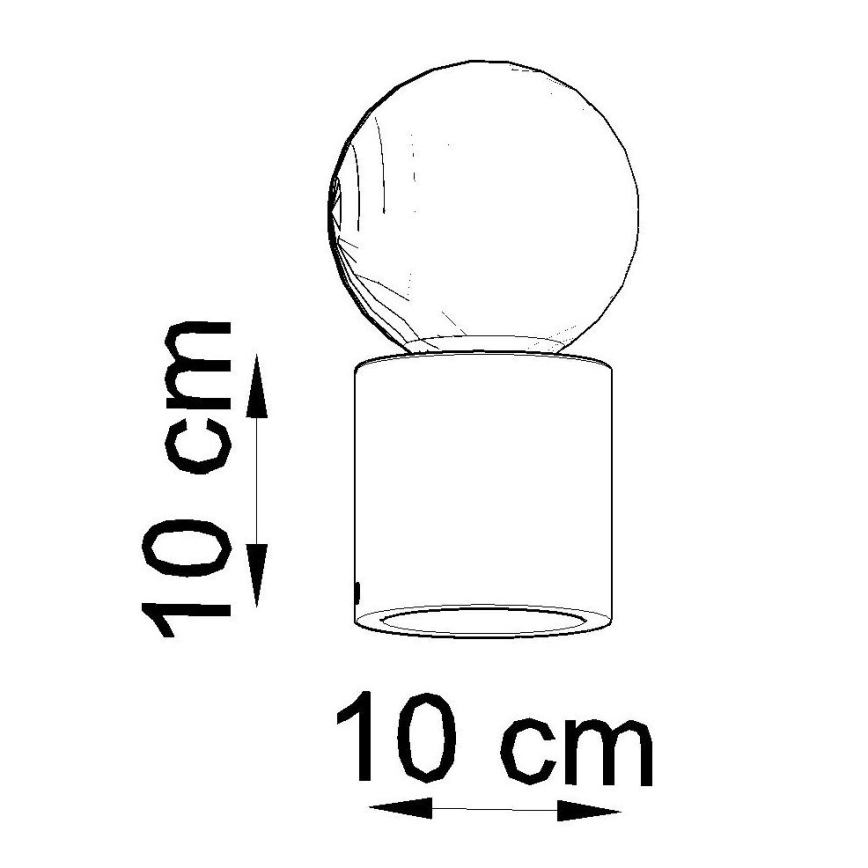 Stona lampa SALGADO 1xE27/60W/230V bukva
