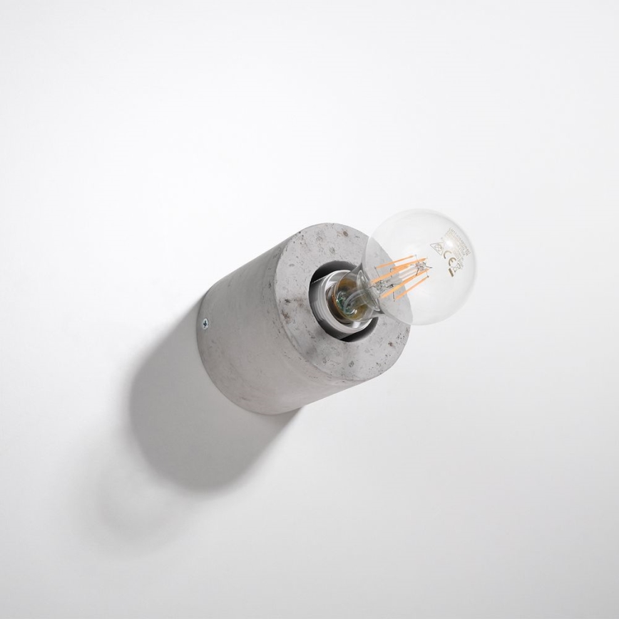 Zidna svetiljka SALGADO 1xE27/60W/230V beton
