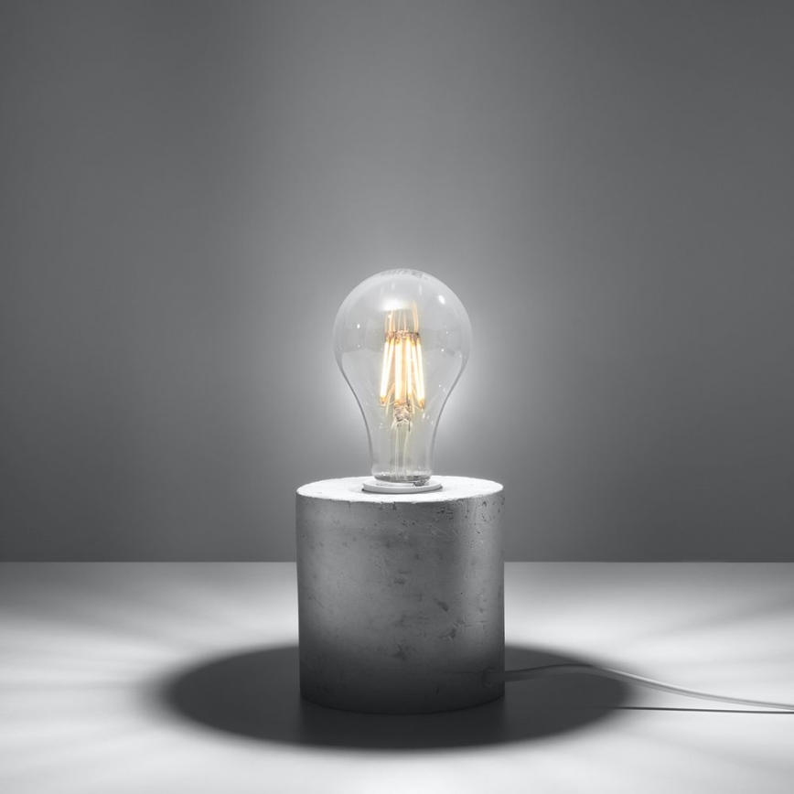 Stona lampa SALGADO 1xE27/60W/230V beton