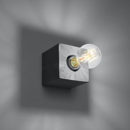 Zidna svetiljka ABEL 1xE27/60W/230V beton