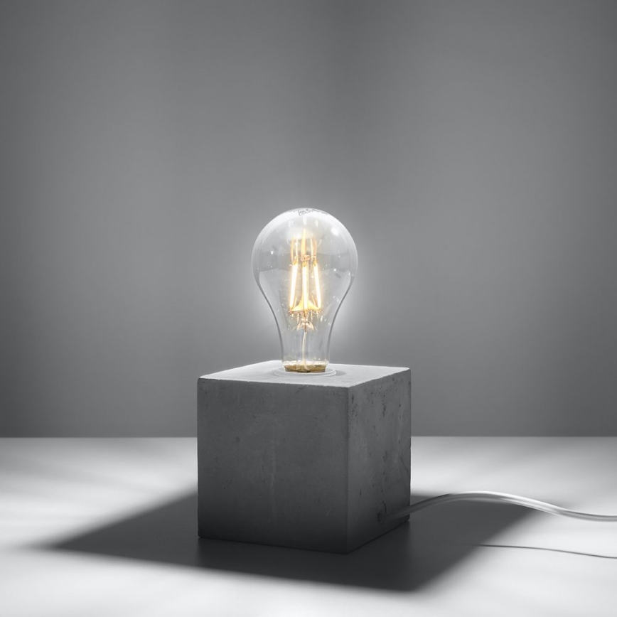 Stona lampa ABEL 1xE27/15W/230V beton