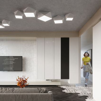 Plafonsko svetlo HEXA 3xE27/60W/230V belo