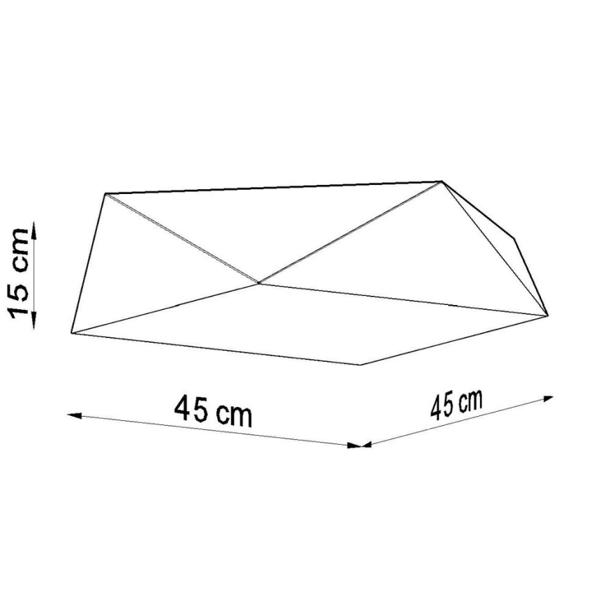 Plafonsko svetlo HEXA 3xE27/60W/230V belo