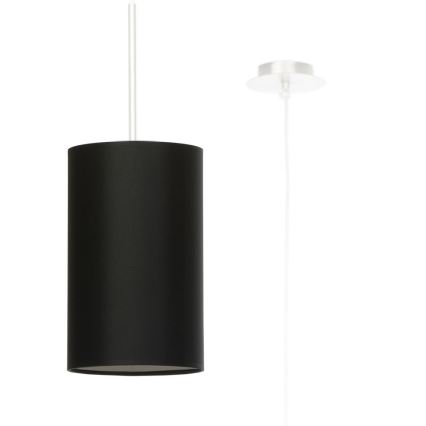 Luster na sajli OTTO 1xE27/60W/230V, prečnik 15 cm, crne boje