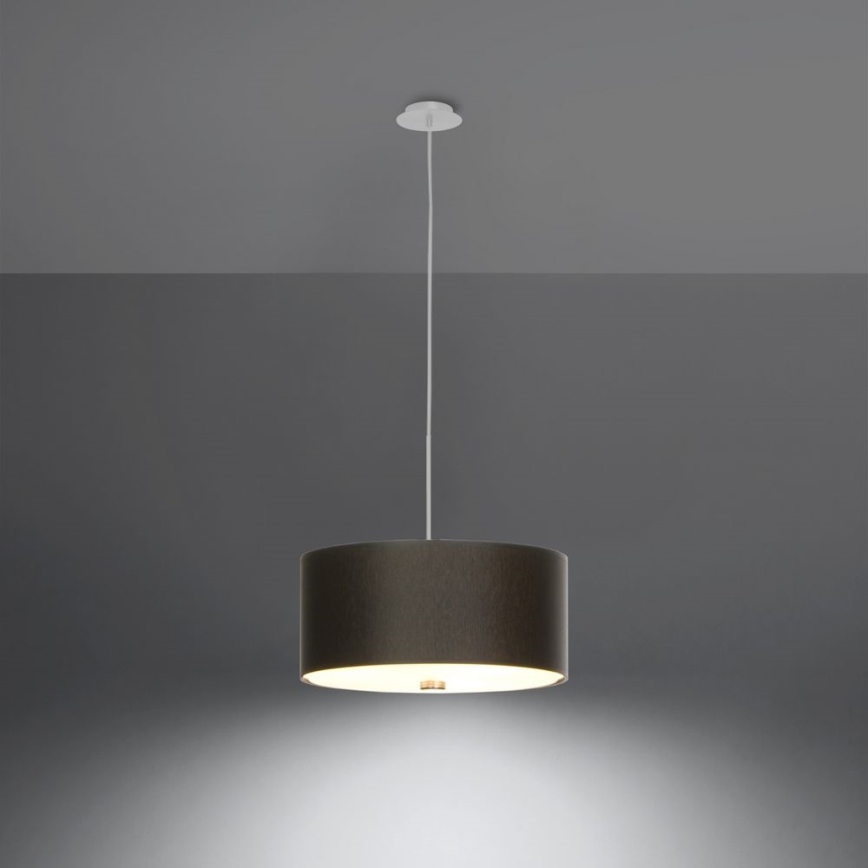 Luster na sajli SKALA 3xE27/60W/230V pr. 30 cm crni