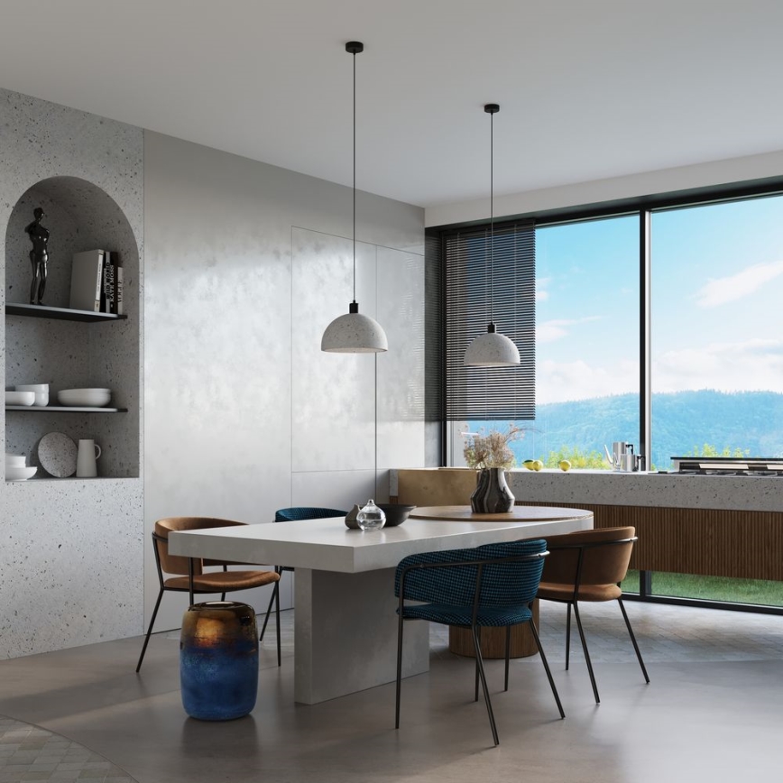 Luster na sajli PABLITO 1xE27/60W/230V beton