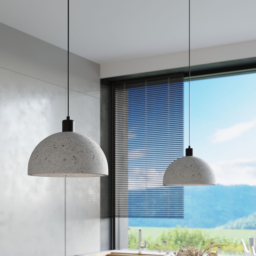 Luster na sajli PABLITO 1xE27/60W/230V beton