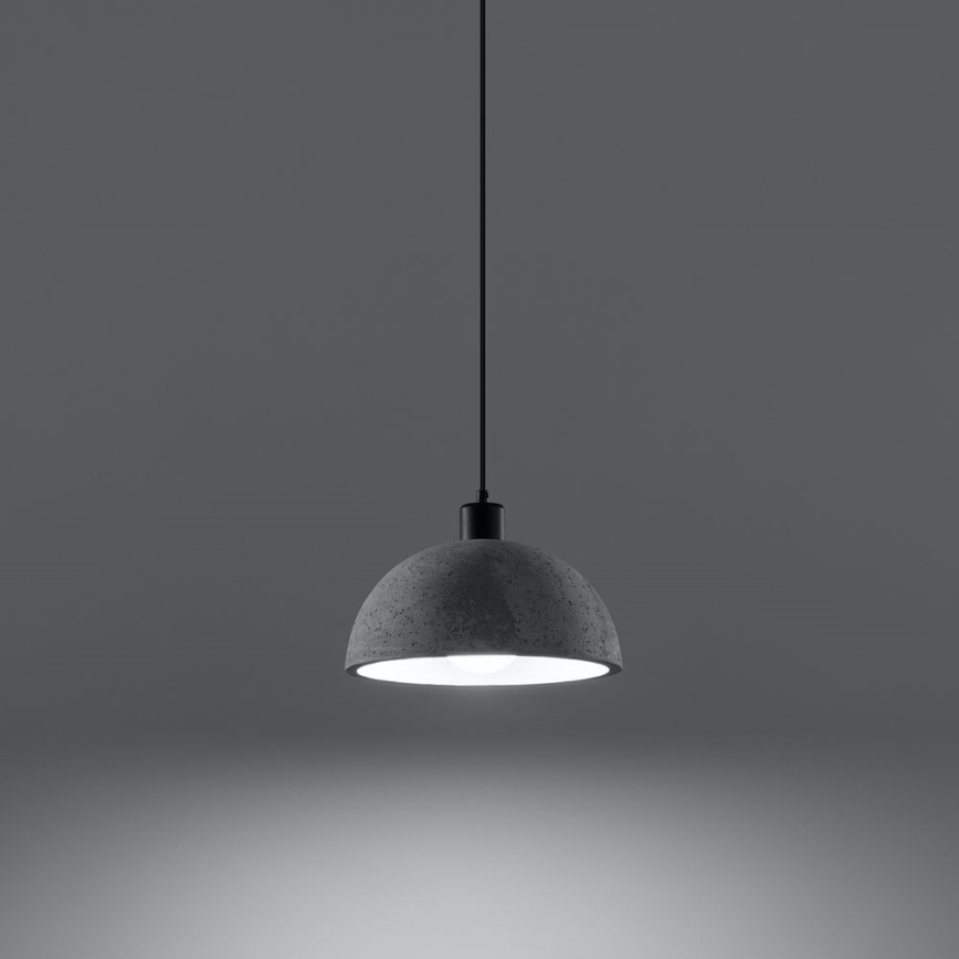 Luster na sajli PABLITO 1xE27/60W/230V beton
