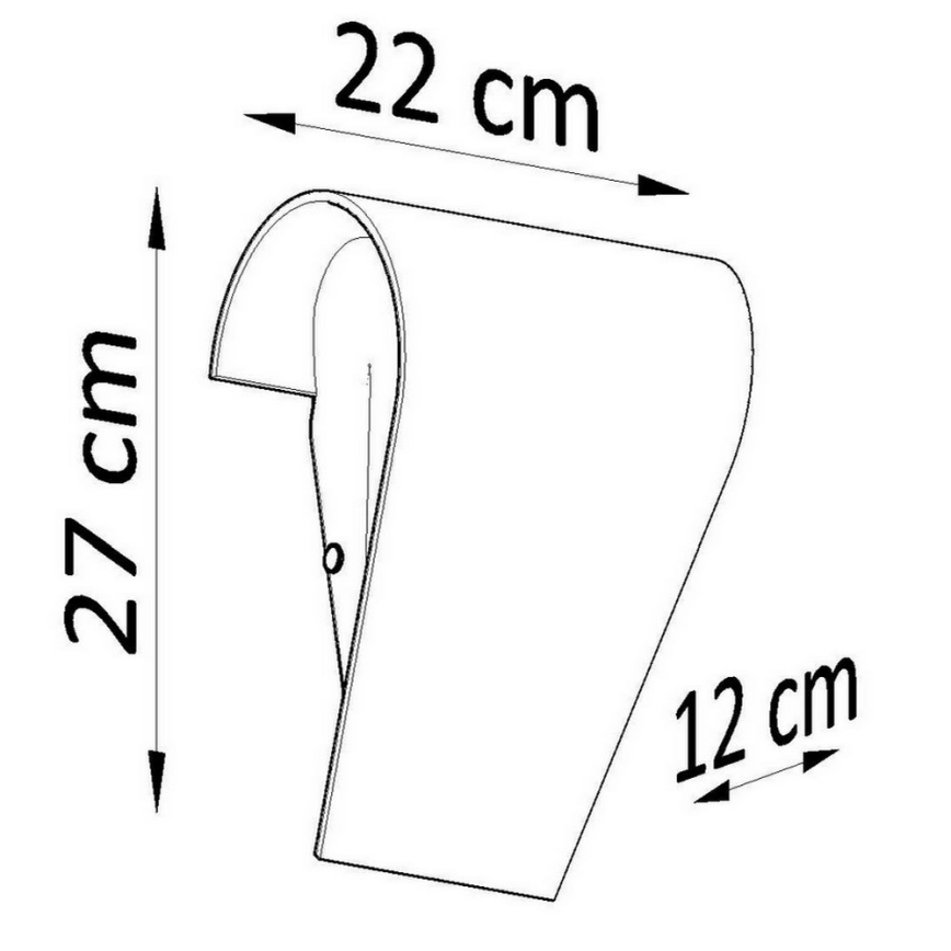 Zidna svetiljka CLINO 1xE27/46W/230V