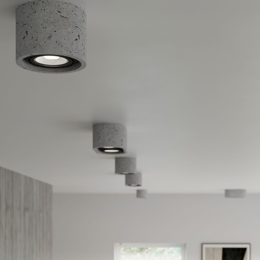 Plafonsko svetlo BASIC AR111 1xGU10/40W/230V beton
