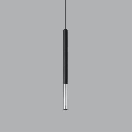 Luster na sajli MOSAIC 1xG9/12W/230V crna/sjajni hrom