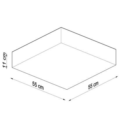 Plafonsko svetlo HORUS 4xE27/60W/230V belo