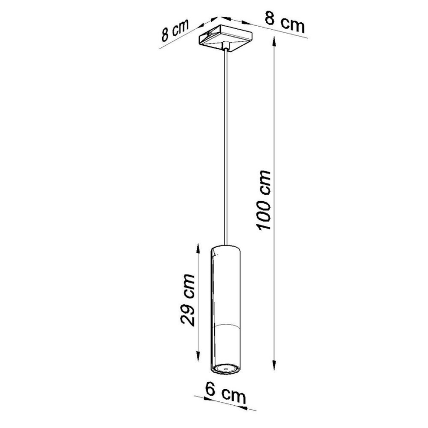Luster na sajli LOOPEZ 1xGU10/10W/230V crna/sjajni hrom