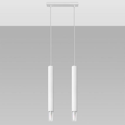 Luster na sajli VIZIER 2xG9/40W/230V bela