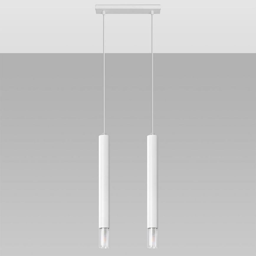 Luster na sajli VIZIER 2xG9/40W/230V bela