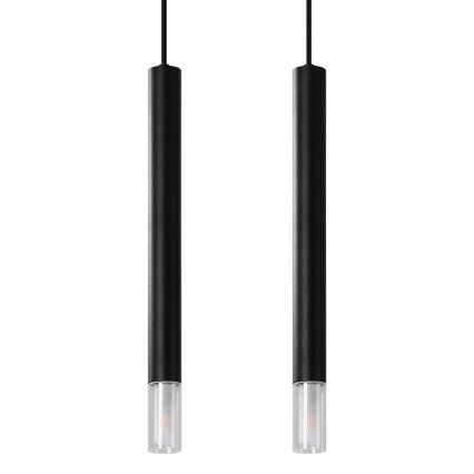 Luster na sajli VIZIER 2xG9/40W/230V crni