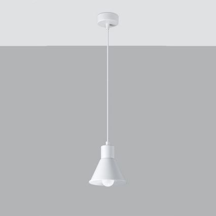 Luster na sajli TALEJA 1xE27/60W/230V bela