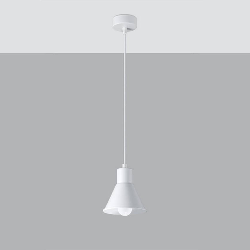 Luster na sajli TALEJA 1xE27/60W/230V bela