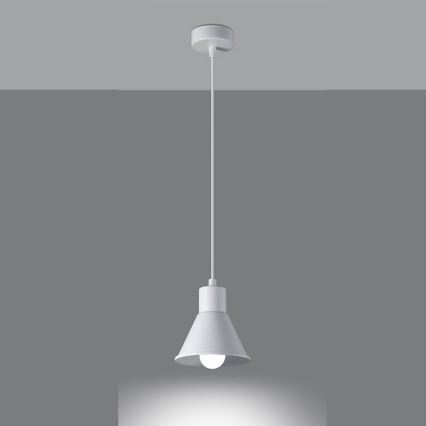 Luster na sajli TALEJA 1xE27/60W/230V bela
