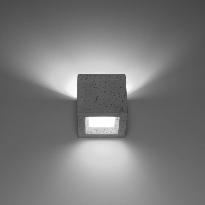 Zidno svetlo LEO 1xG9/40W/230V beton