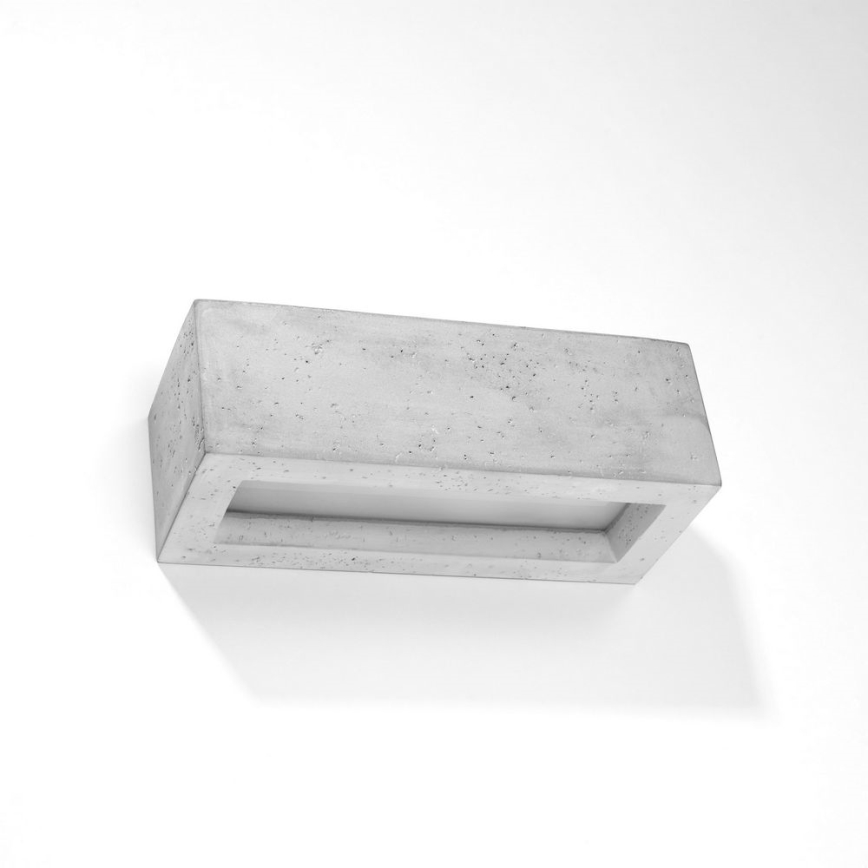 Zidna svetiljka VEGA 1xE27/60W/230V 30 cm beton