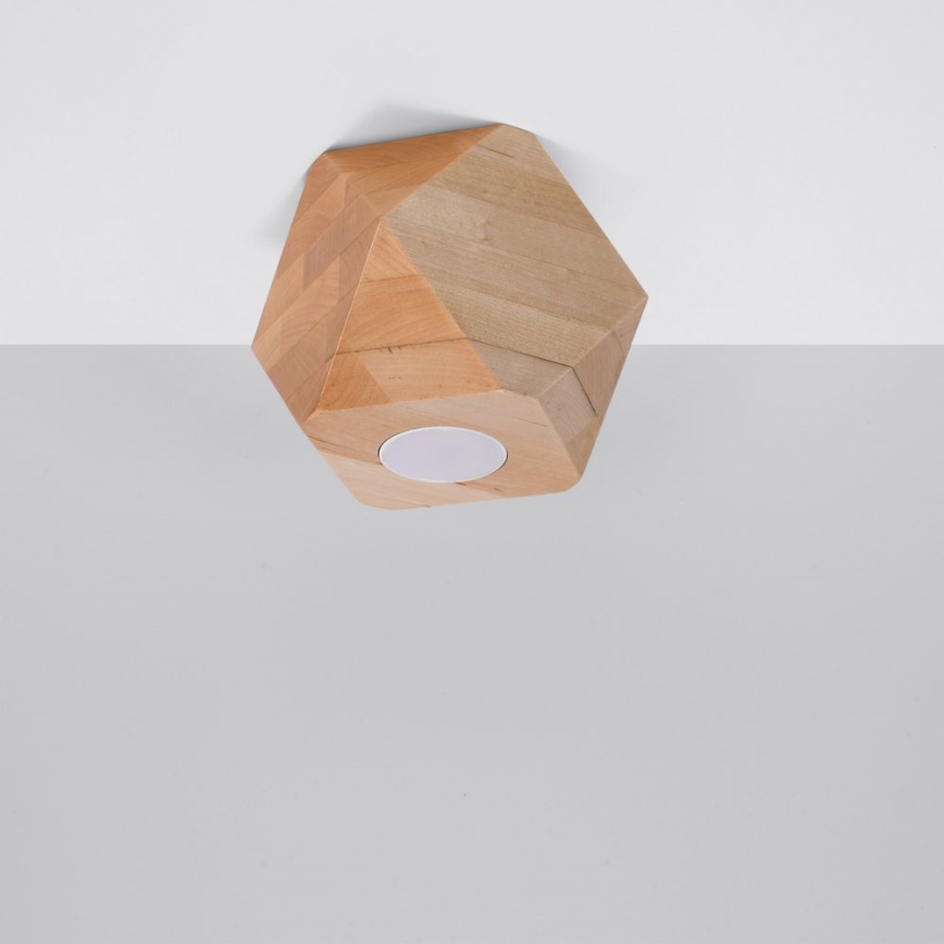 Plafonska svetiljka WOODY 1xGU10/40W/230V hrast