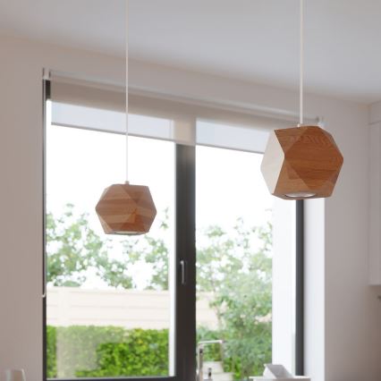 Viseći luster na sajli WOODY 1xGU10/40W/230V hrast