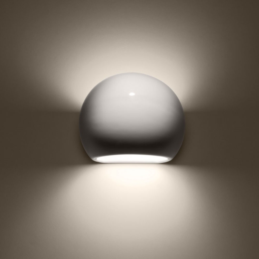 Zidno svetilo GLOBE 1xE27/60W/230V sjajna bela