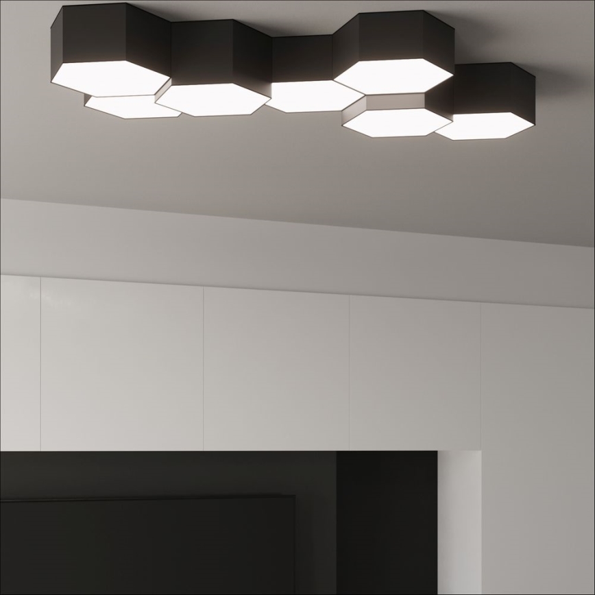 Plafonska lampa SUNDE 2xE27/60W/230V 11,5 cm crna
