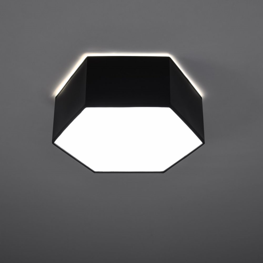 Plafonska lampa SUNDE 2xE27/60W/230V 11,5 cm crna