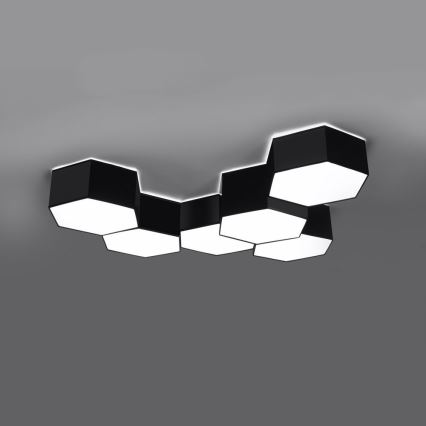 Plafonska lampa SUNDE 2xE27/60W/230V 11,5 cm crna