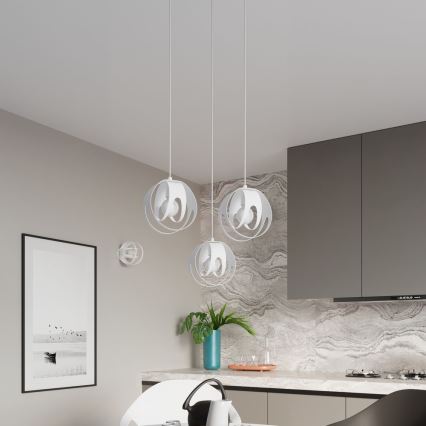 Luster na sajli TULOS 3xE27/60W/230V beo