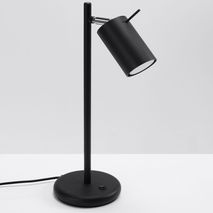 Stona lampa RING 1xGU10/10W/230V crna