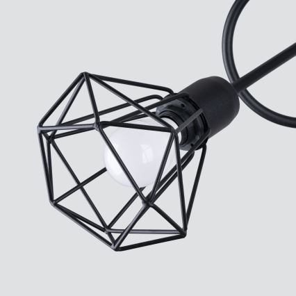 Luster na šipci ARTEMIS 3xE14/40W/230V crni