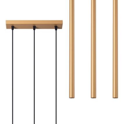 Luster na sajli PASTELO 3xG9/8W/230V zlatni