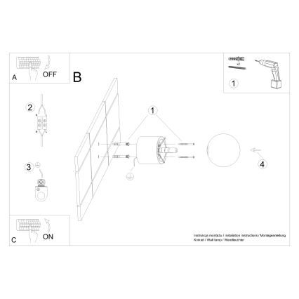 Zidna spot svetiljka BOOMO 1xG9/8W/230V bukva