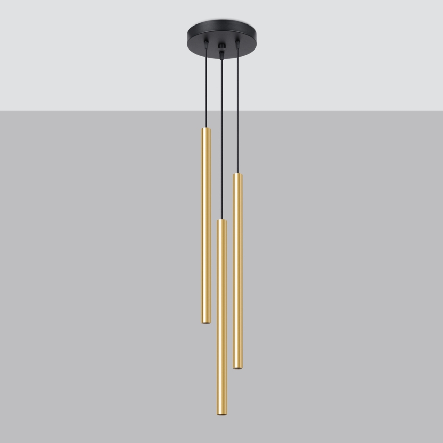 Luster na sajli PASTELO 3xG9/8W/230V zlatni
